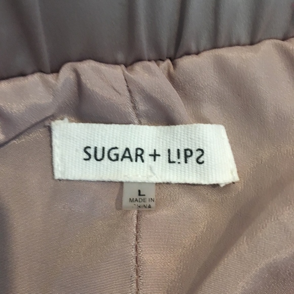 Rose Gold Metallic Sequins Copper Pants Large - Picture 6 of 6